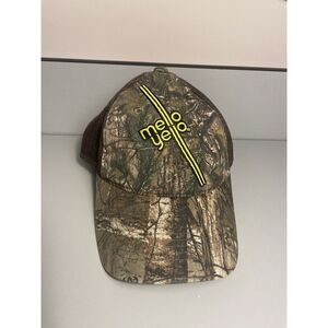 Nice Adjustable Camo MELLO YELLO Team REALTREE trucker hat - adult - good shape!